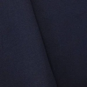 Midnight Navy Blue Cotton Loosely Woven Selvedge Dobby Fabric