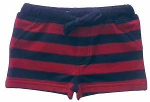 Minifin Boys Shorts - Navy/Red Stripe