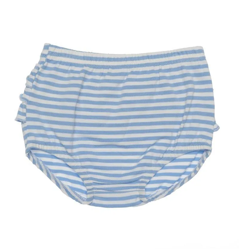 Minifin Ruffle Bloomers - Blue Stripe