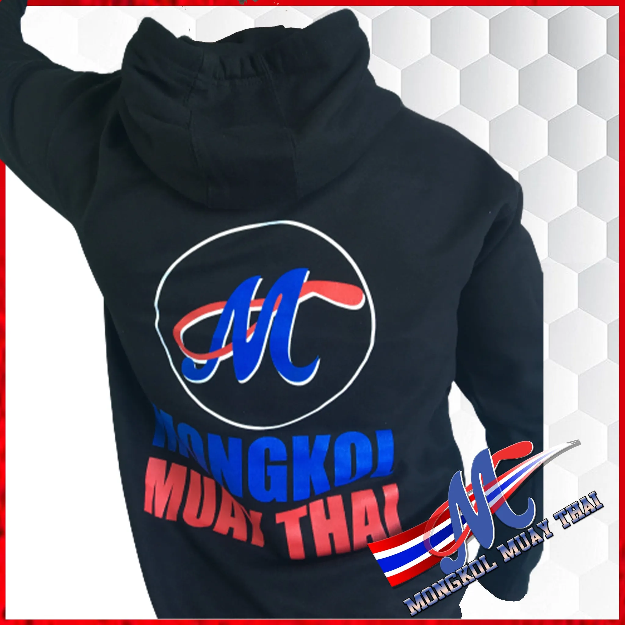 Mongkol Hoodies  Pull Over Black