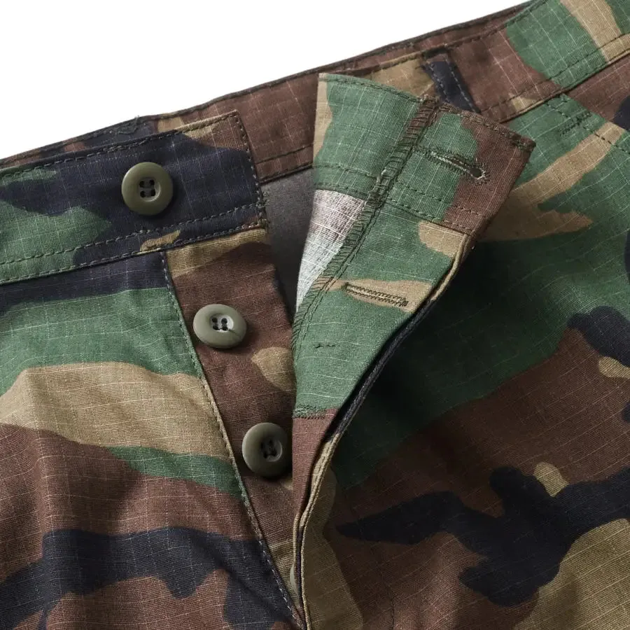 No-Comply Rip Stop Cargo Skate Pants - Woodland Camo