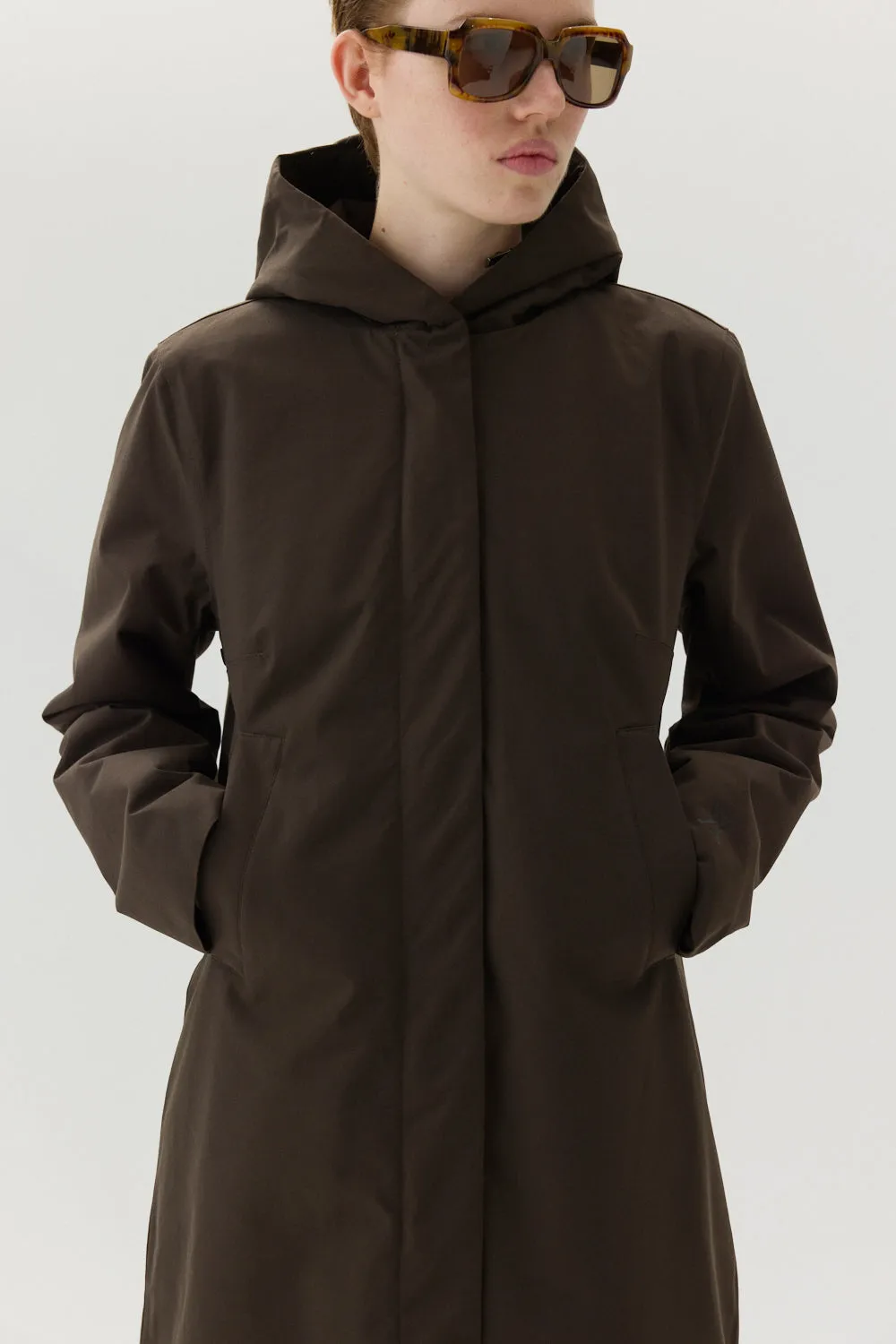 NOT SO LONG TUBE POLYRAYON AW24 CHESTNUT