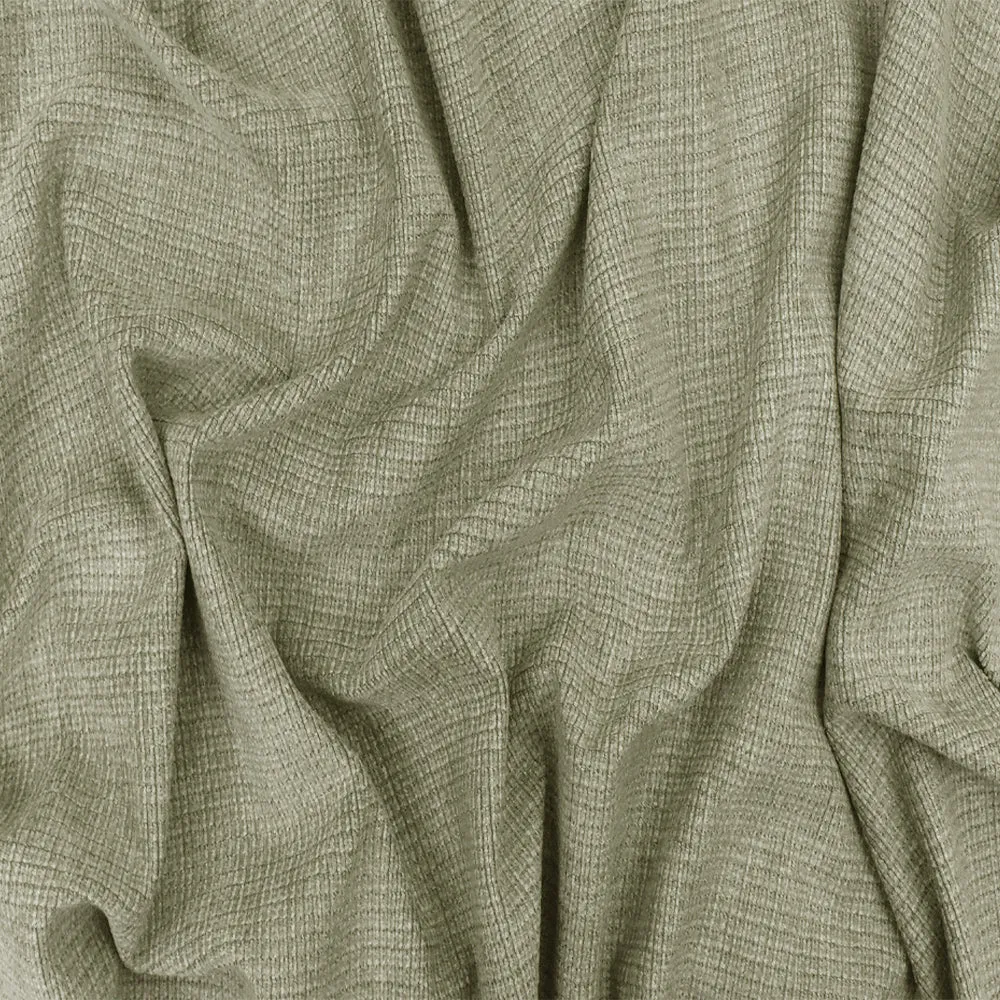 Olive Gray Texture Stretch Poly Bedford Corduroy-Like Knit Fabric