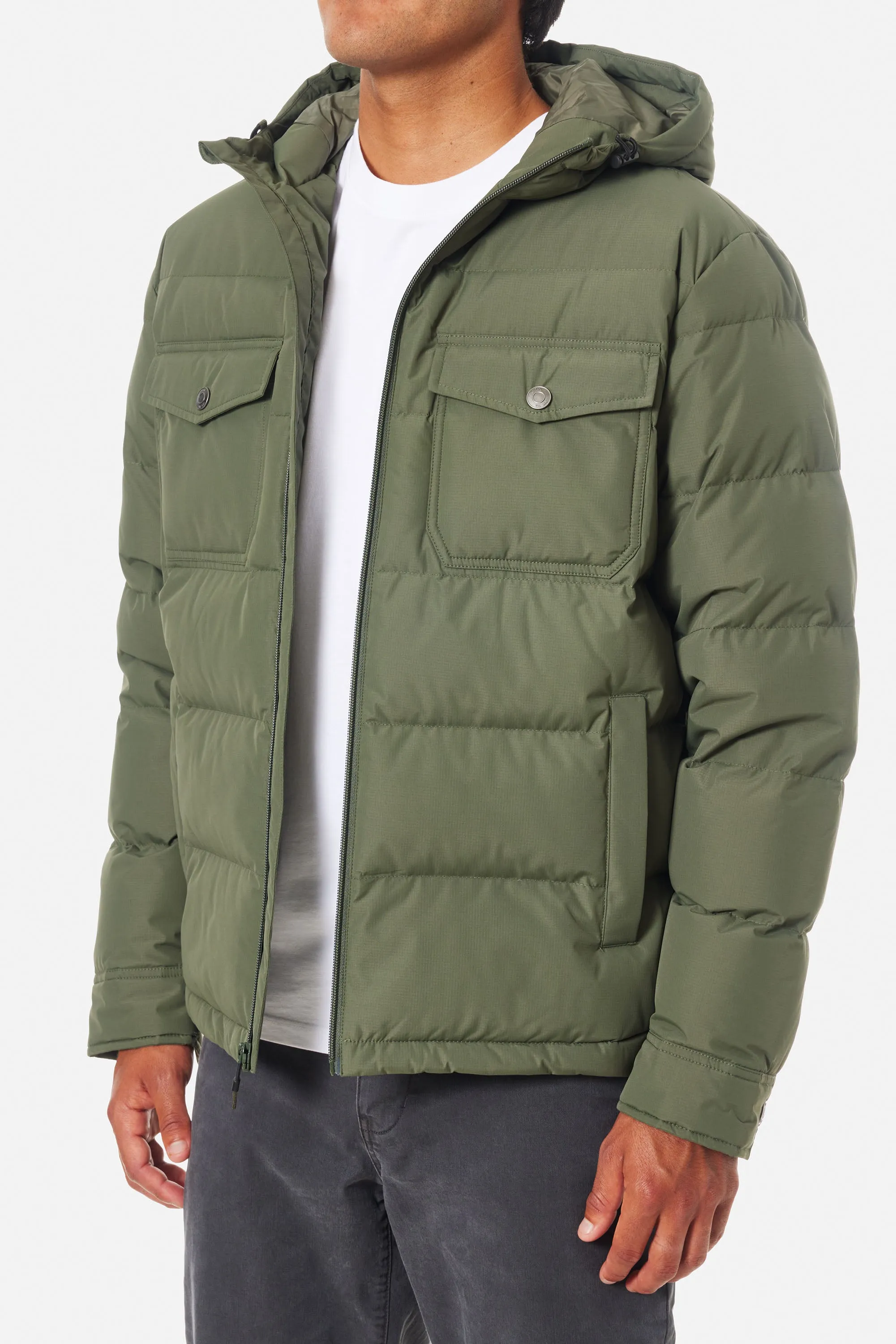 OTG SUMMIT HOODED DOWN JACKET