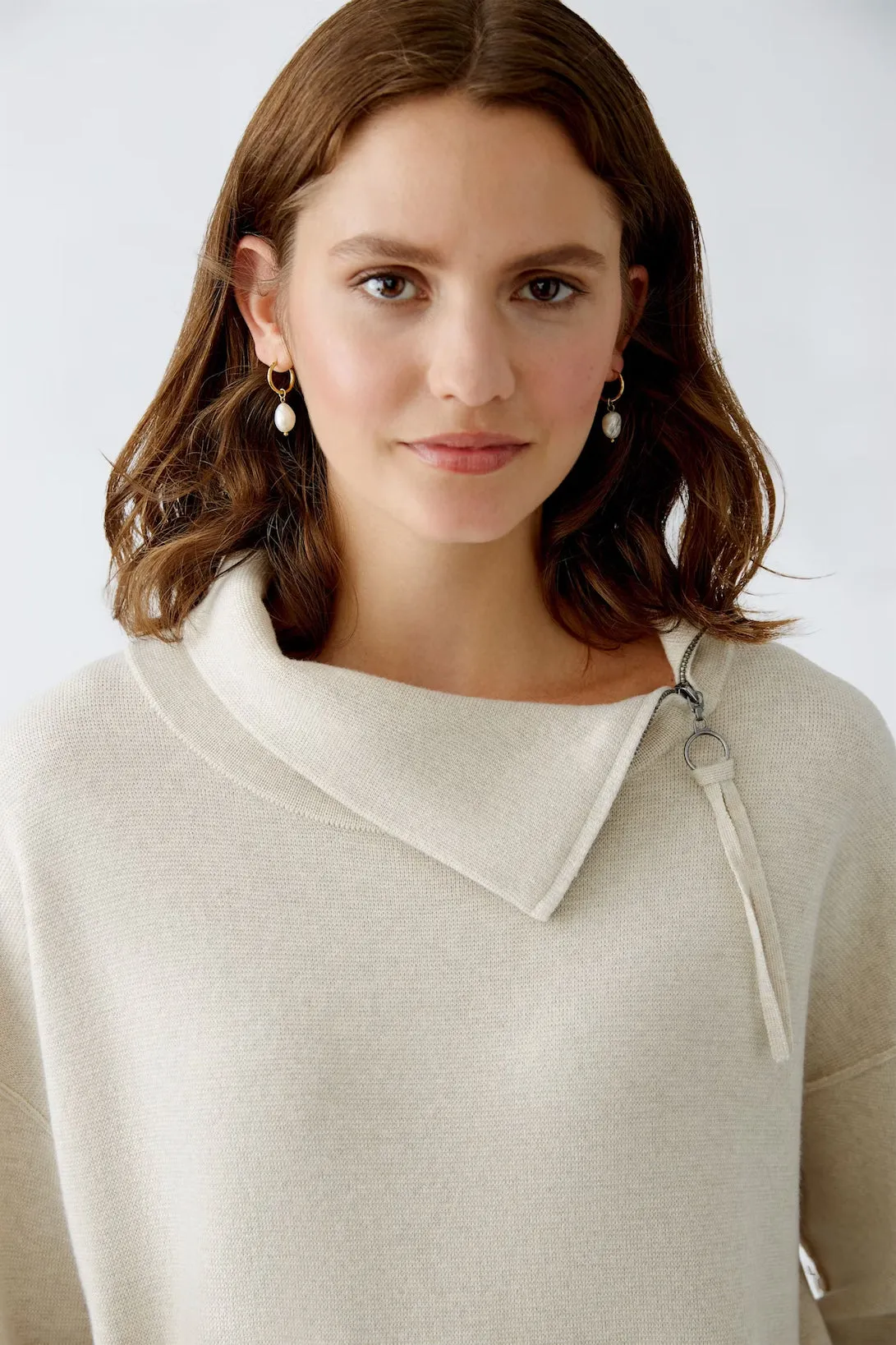 Oui Mockneck Pullover