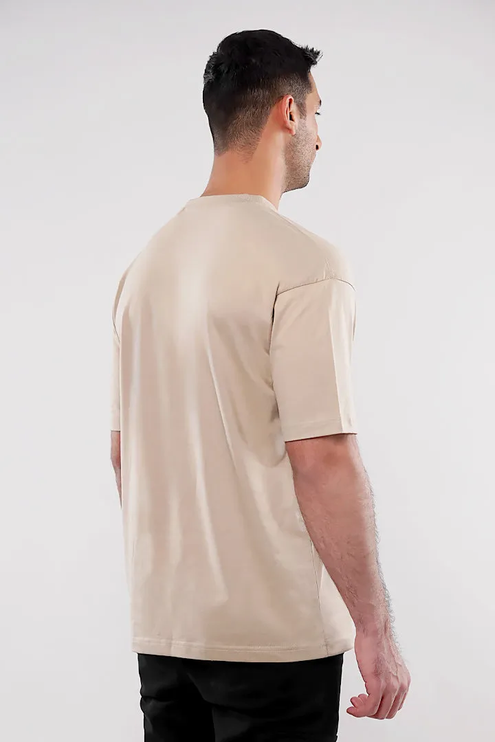 Oversized T-Shirt - Beige