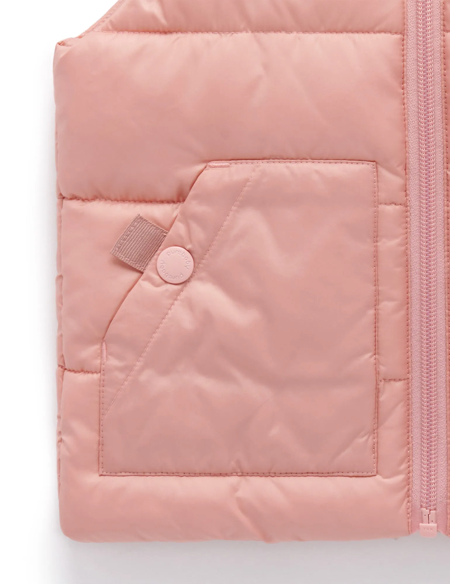 Purebaby Shower Proof Padded Vest - Nectarine