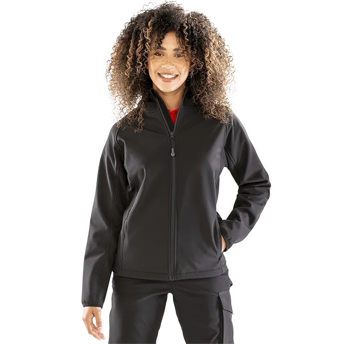 Result Ladies 3-Layer Recycled Printable Hooded Softshell