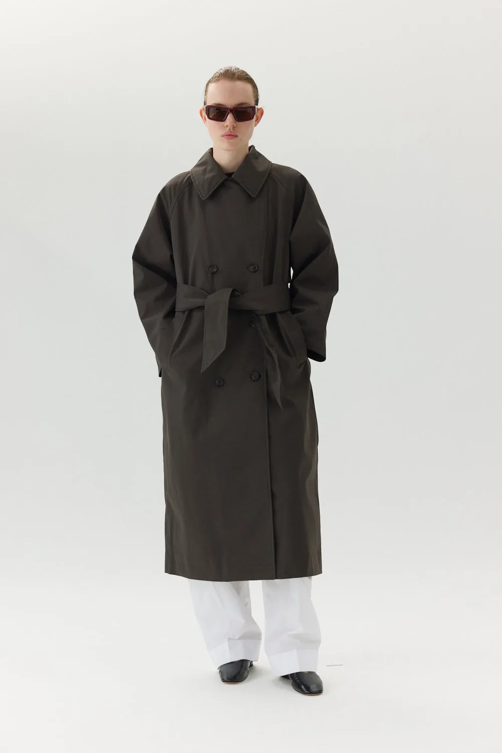 ROOMY TRENCH NIN SPIN AW24 FADED COFFEE