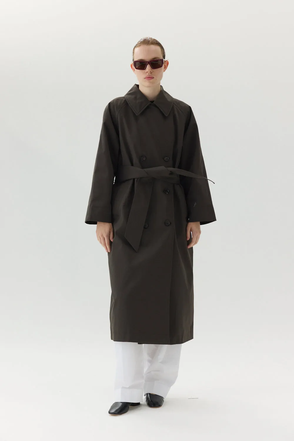 ROOMY TRENCH NIN SPIN AW24 FADED COFFEE