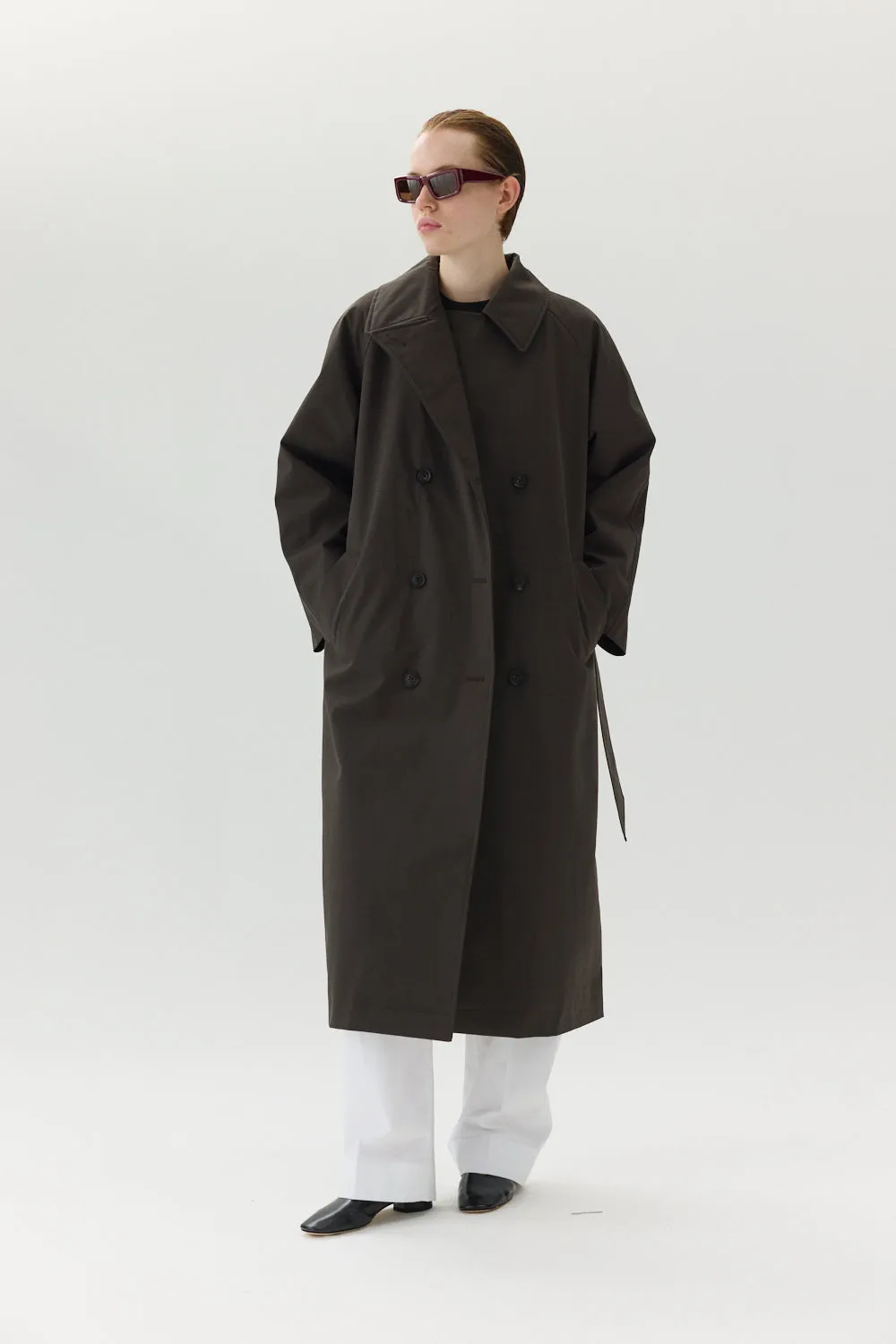 ROOMY TRENCH NIN SPIN AW24 FADED COFFEE