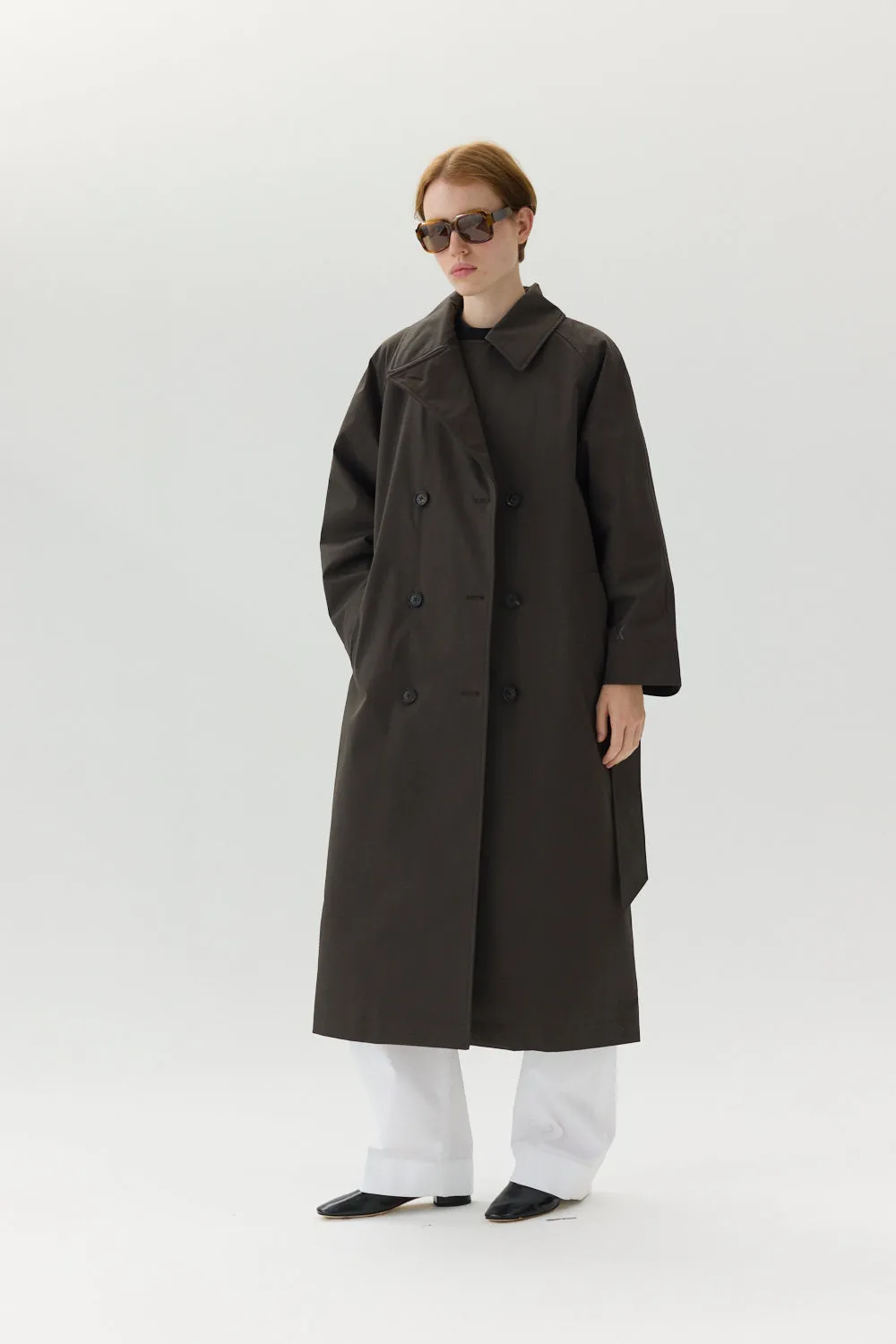 ROOMY TRENCH NIN SPIN AW24 FADED COFFEE