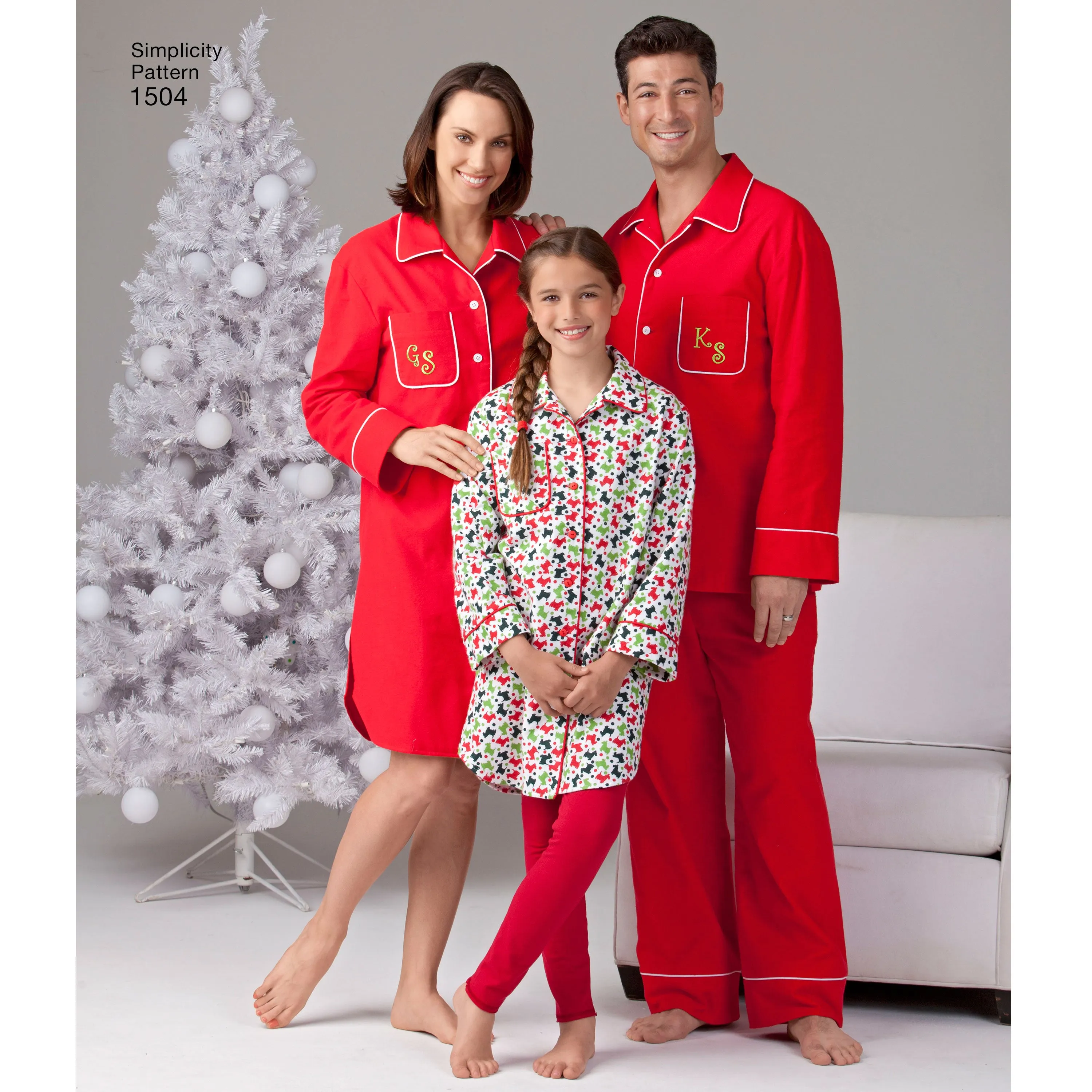 Simplicity Pattern 1504 Child's, Teens' and Adults' Loungewear