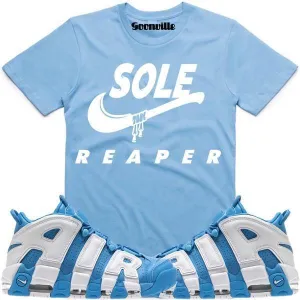 SOLE REAPER Carolina Sneaker Tees Shirt - Uptempo UNC