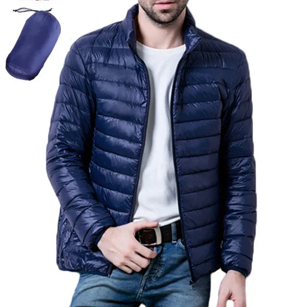 Stand Collar Portable Light Down Jacket