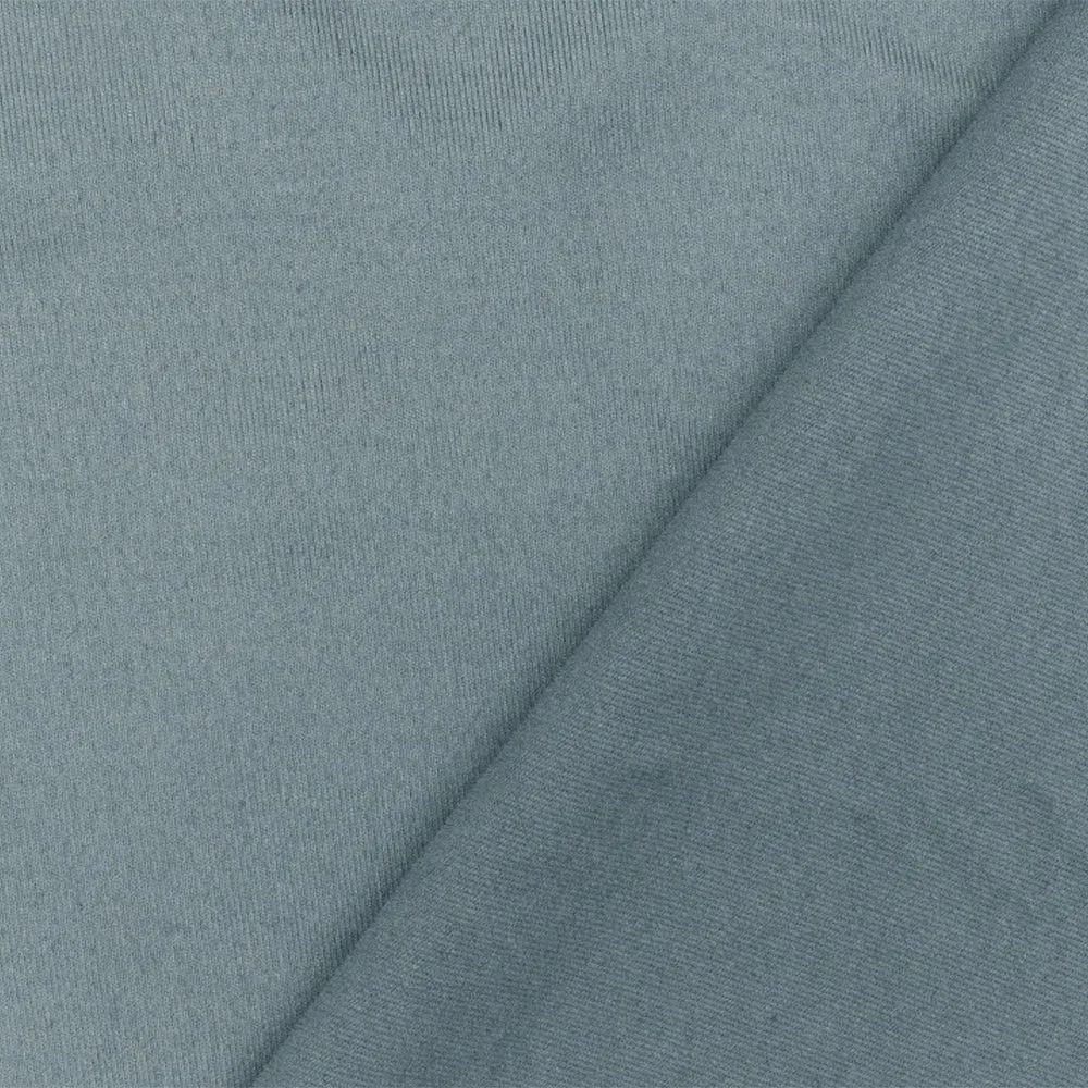 Steel Blue Solid Stretch Polyester Satin Tricot Knit Fabric