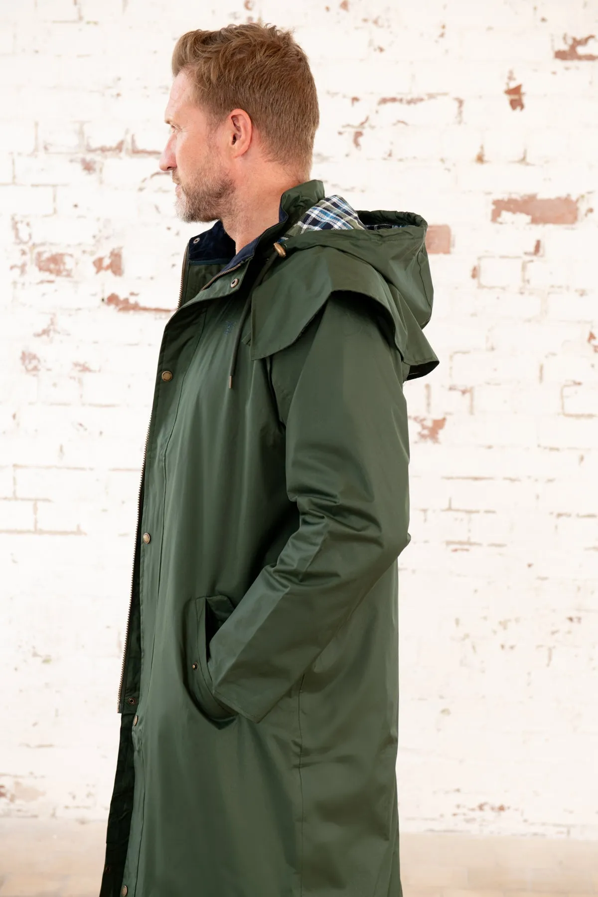 Stockman Full Length Rain Coat - Duffel