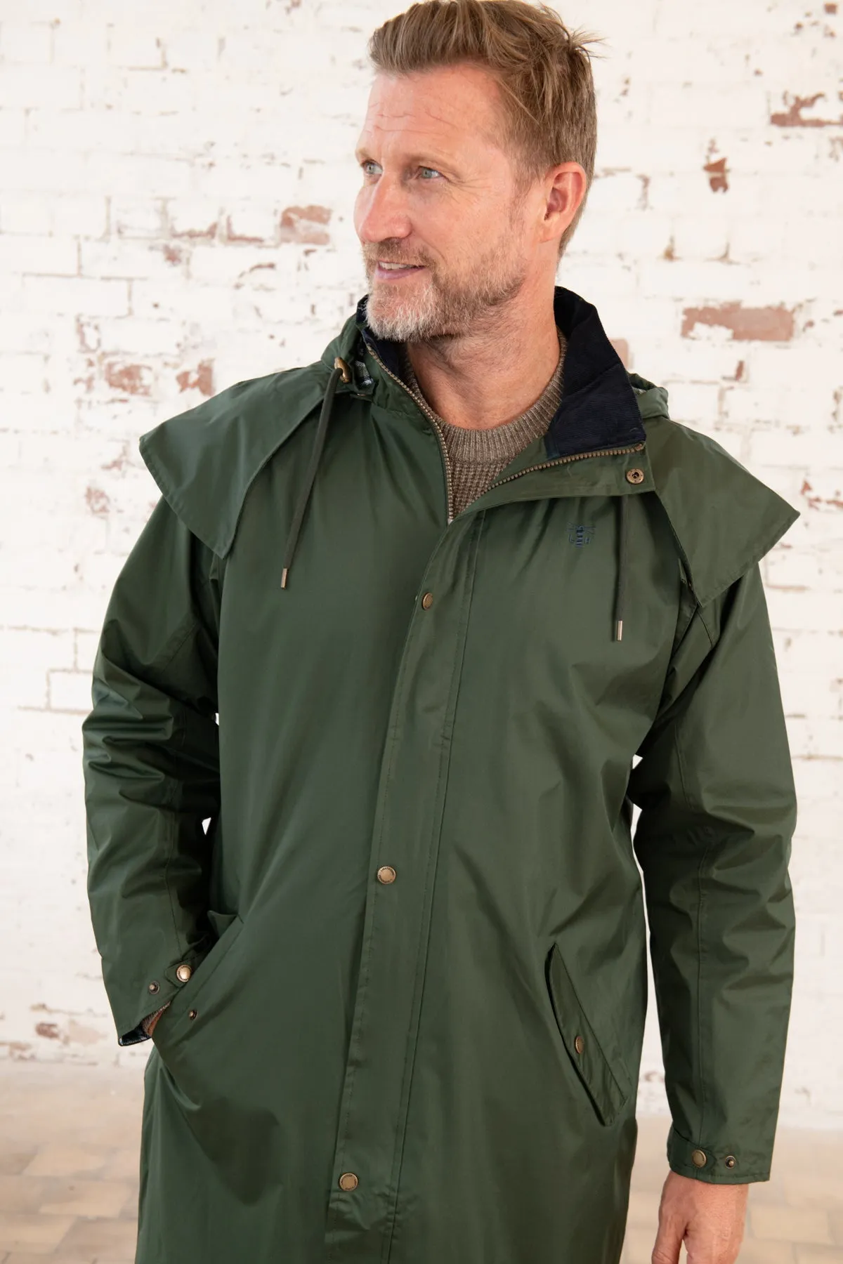 Stockman Full Length Rain Coat - Duffel