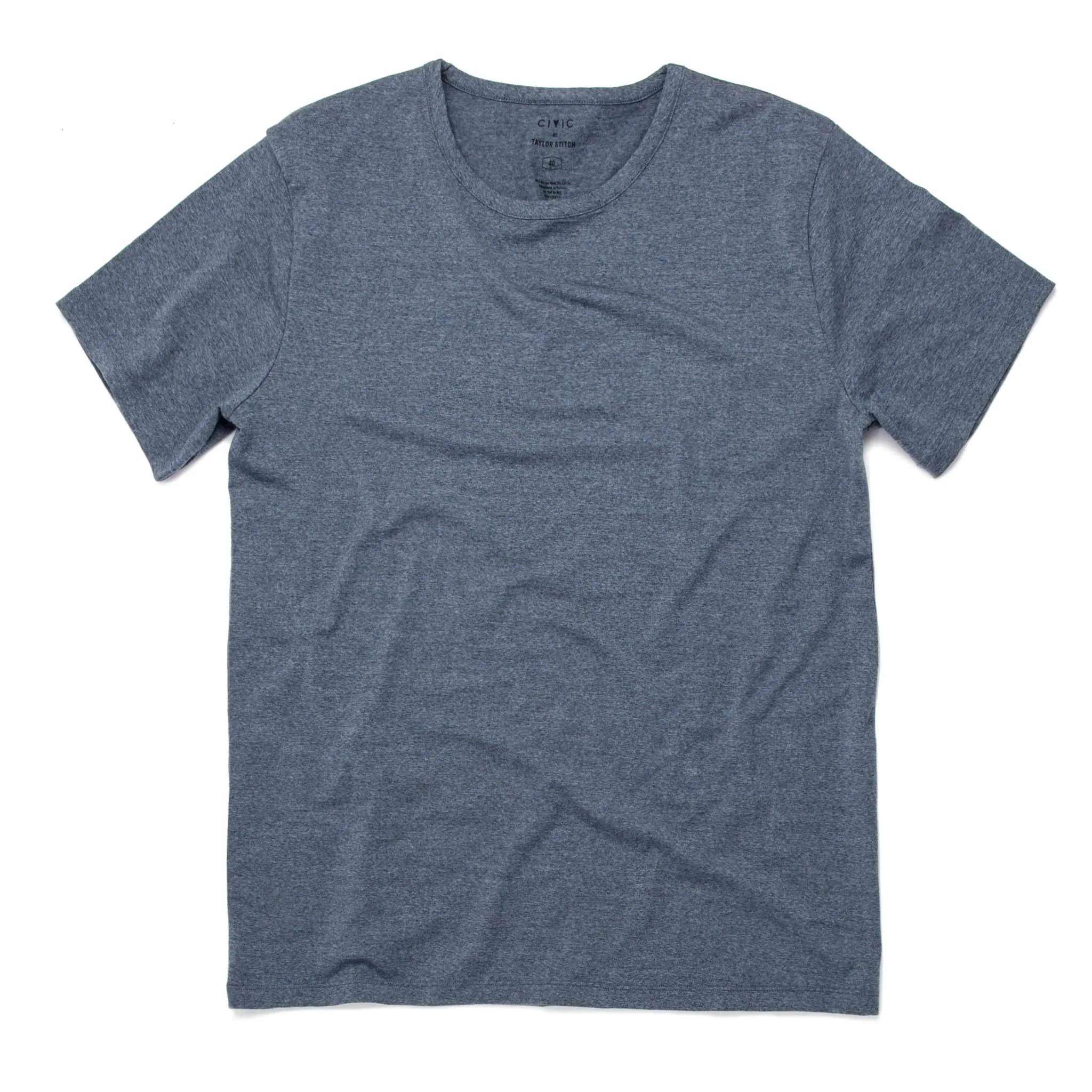 The Antoni Tee in Heather Blue