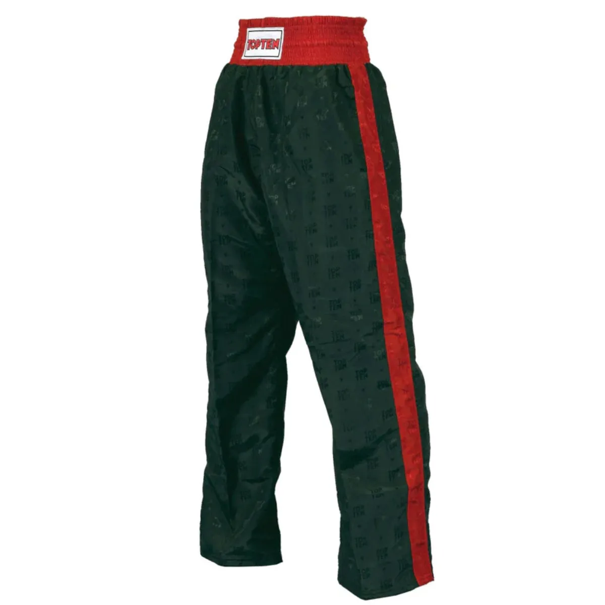 Top Ten Adult Classic Kickboxing Pants Black/Red