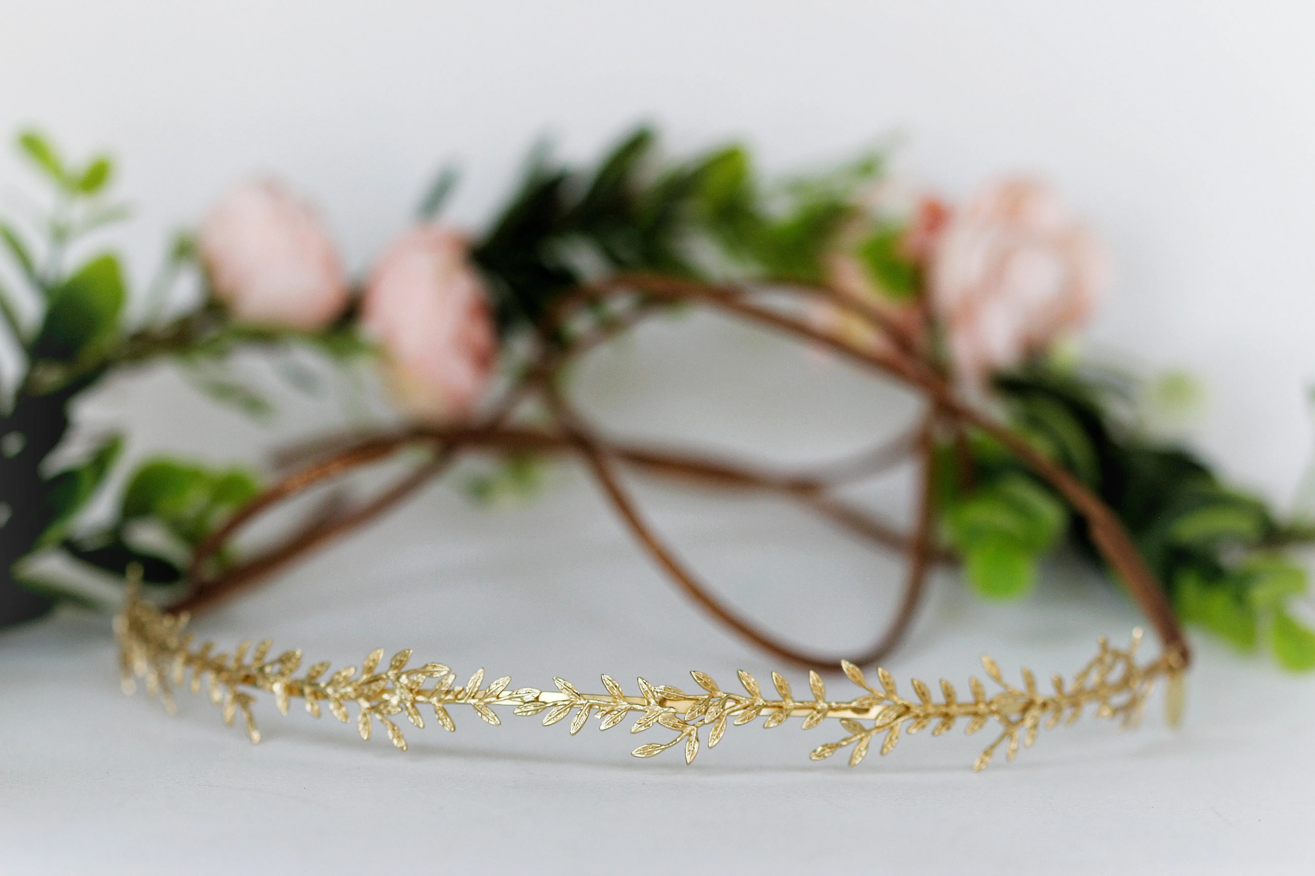 Wild Branches Leaves Wreath