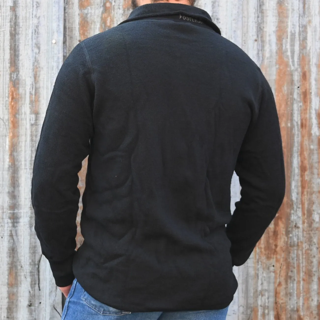 Woolpower Full Zip Jacket in Black